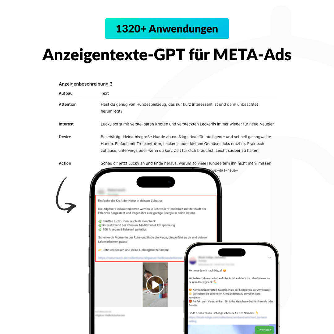 Anzeigentexte-GPT für META-Ads