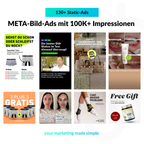 META-Bild-Ads mit jeweils 100K+ Impressionen