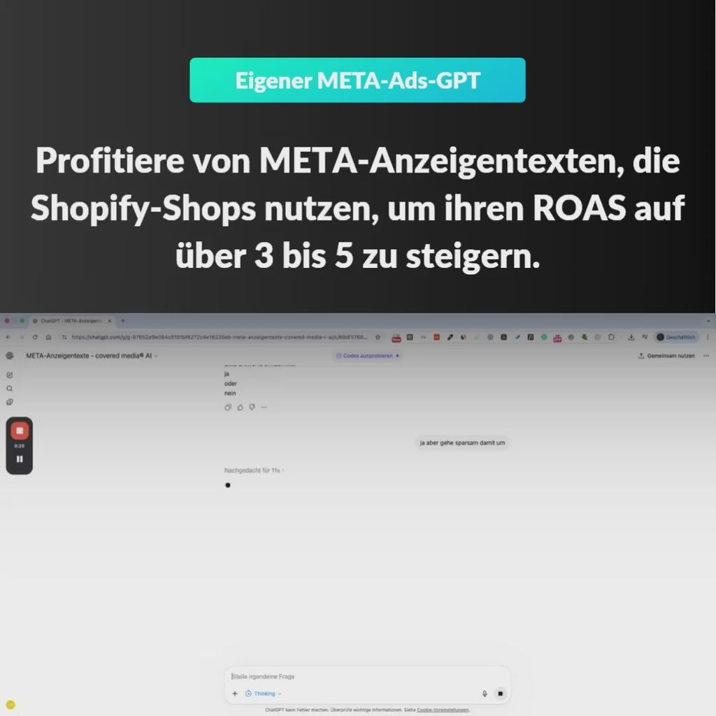 Anzeigentexte-GPT für META-Ads