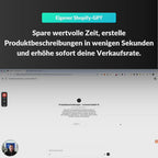Produktbeschreibungs-GPT für  höher Verkaufsraten in Shopify